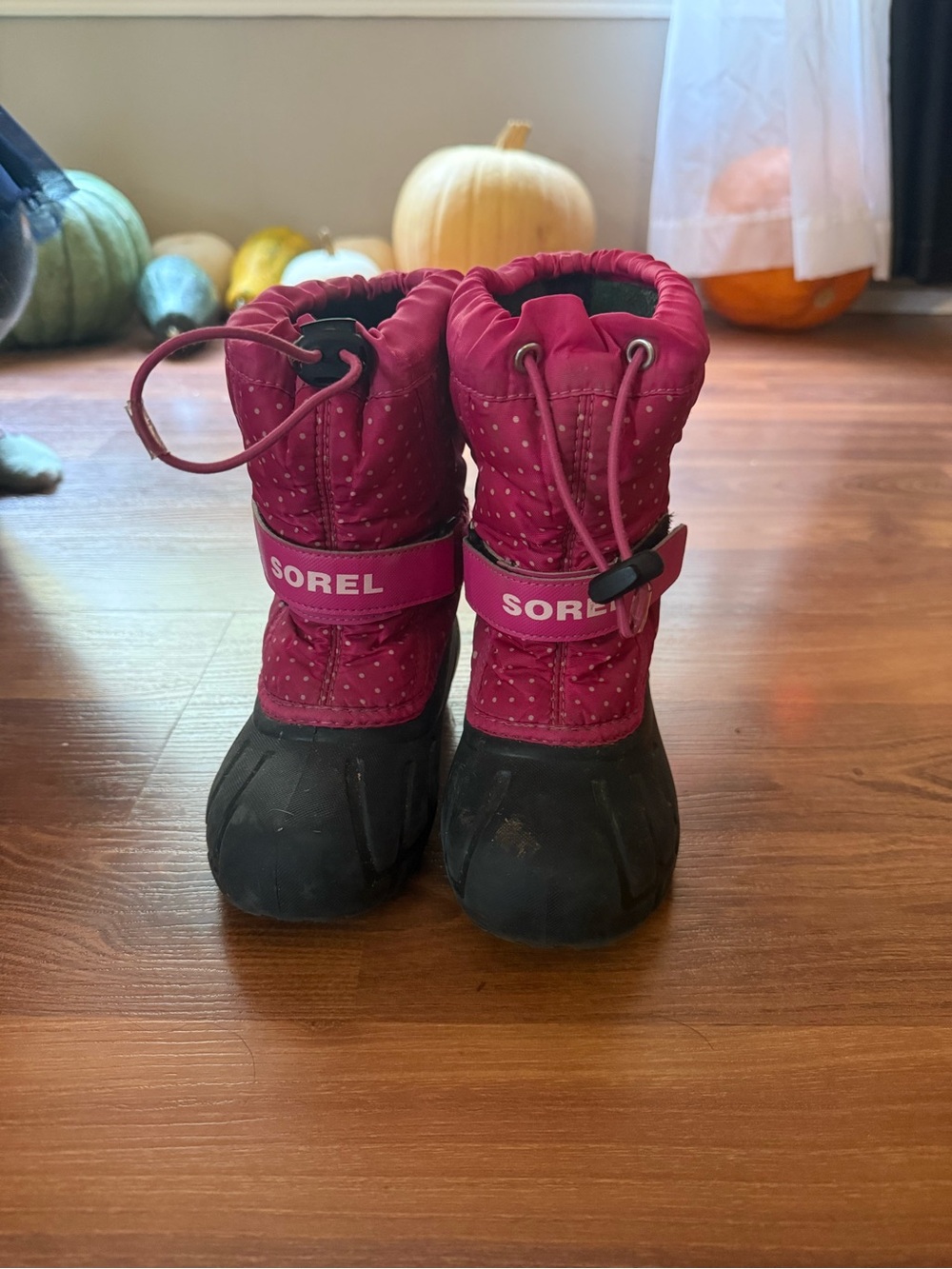 Sorel Kids Pink and Black Winter Boots